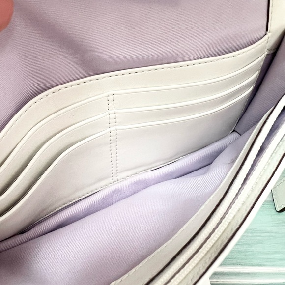 Coach White Patented Leather Clutch - Picture 7 of 12